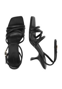 Gino Rossi - GINO ROSSI Sandały EO-LS655783-1 Czarny. Kolor: czarny. Materiał: skóra #7