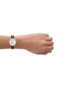 Emporio Armani Zegarek Mia AR11568 Brązowy. Kolor: brązowy. Materiał: skóra #6