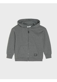 Sinsay - Bluza rozpinana z kapturem - szary. Typ kołnierza: kaptur. Kolor: szary