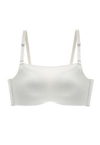 Intica - Biustonosz push-up z regulowanymi ramiączkami piankowy Ihna. Kolor: biały. Materiał: materiał. Rodzaj stanika: push-up