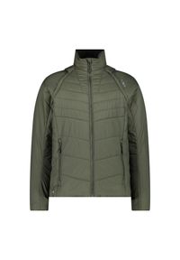Kurtka puchowa z odpinanymi rękawami CMP. Kolor: zielony. Materiał: puch. Sport: narciarstwo #1