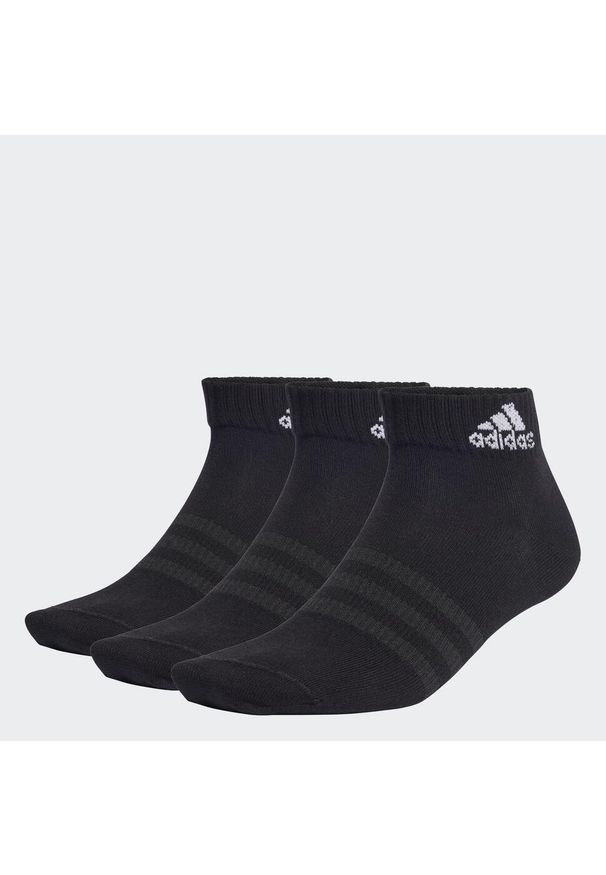 Adidas - Thin and Light Sportswear Ankle Socks 6 Pairs. Kolor: czarny, biały, wielokolorowy. Materiał: materiał. Sport: bieganie
