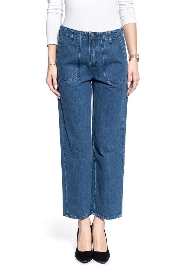 Lee - SPODNIE DAMSKIE LEE MILITARY WIDE LEG MID JELT L31UKEGT 112107303