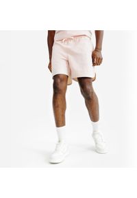 Decathlon - Spodenki płócienne męskie Elementals. Kolor: różowy. Materiał: materiał, poliamid