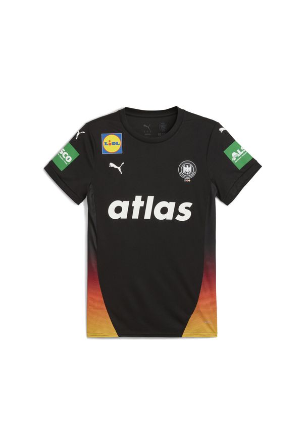 Puma - Damska koszulka wyjazdowa niemieckiej reprezentacji w piłce ręcznej PUMA. Kolor: czarny