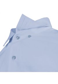 Delikatnie Taliowana Elegancka Koszula Męska - Victorio - Jasnoniebieska. Kolor: niebieski. Materiał: bawełna, elastan, poliester. Styl: elegancki #4