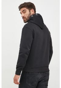Calvin Klein Jeans bluza męska kolor czarny z kapturem gładka. Typ kołnierza: kaptur. Kolor: czarny. Wzór: gładki #3