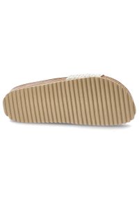 Srebrne Klapki Yokono Eleganckie Skórzane Buty Damskie. Kolor: srebrny. Materiał: skóra. Styl: elegancki #4