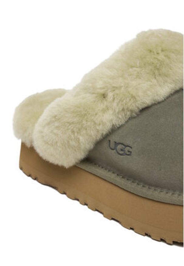 Ugg Kapcie W Disquette 1122550 Zielony. Kolor: zielony. Materiał: skóra