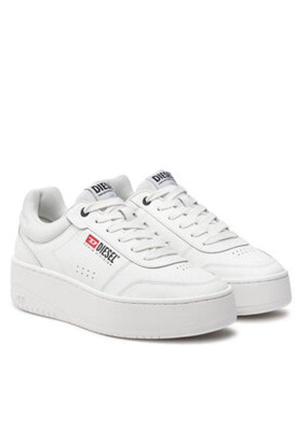 Diesel Sneakersy S-Athene-Retro Y03405P6952 Biały. Kolor: biały. Materiał: skóra