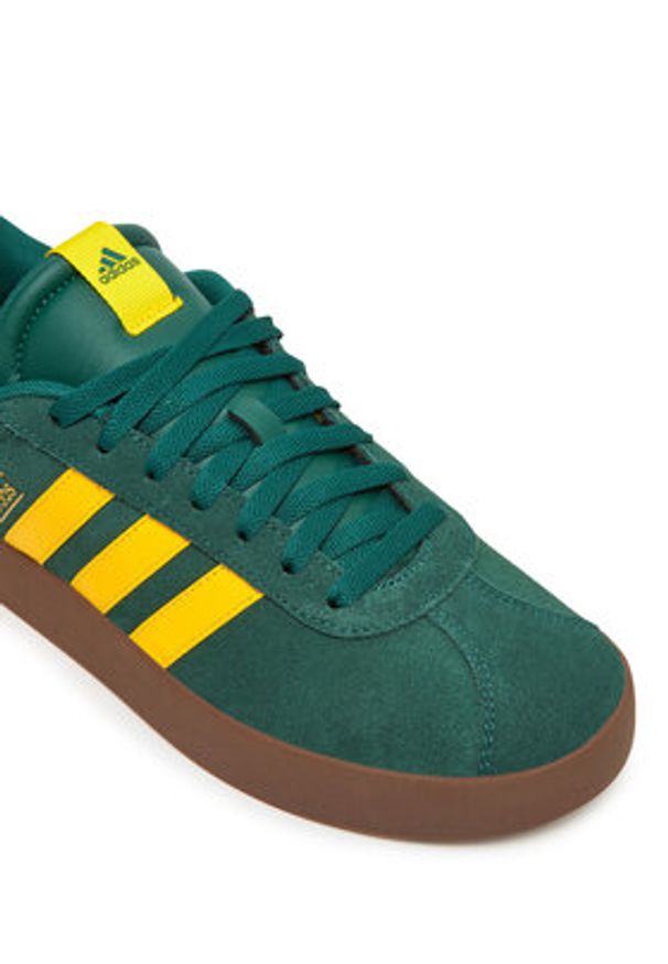 Adidas - adidas Sneakersy VL COURT 3.0 JP7535 Zielony. Kolor: zielony. Materiał: skóra, zamsz