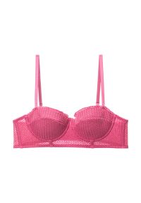 Intica - Biustonosz push-up balkonetka uniesienie i wsparcie Krissy. Kolor: różowy. Materiał: tkanina. Rodzaj stanika: push-up #1