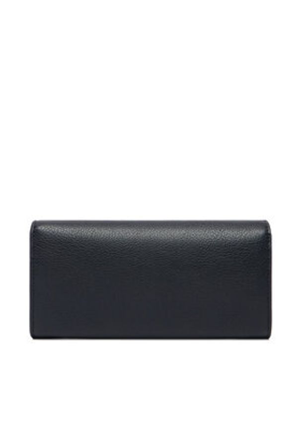 TOMMY HILFIGER - Tommy Hilfiger Portfel Th Icon Lrg Flap Wallet Corp AW0AW18656 Granatowy. Kolor: niebieski. Materiał: skóra