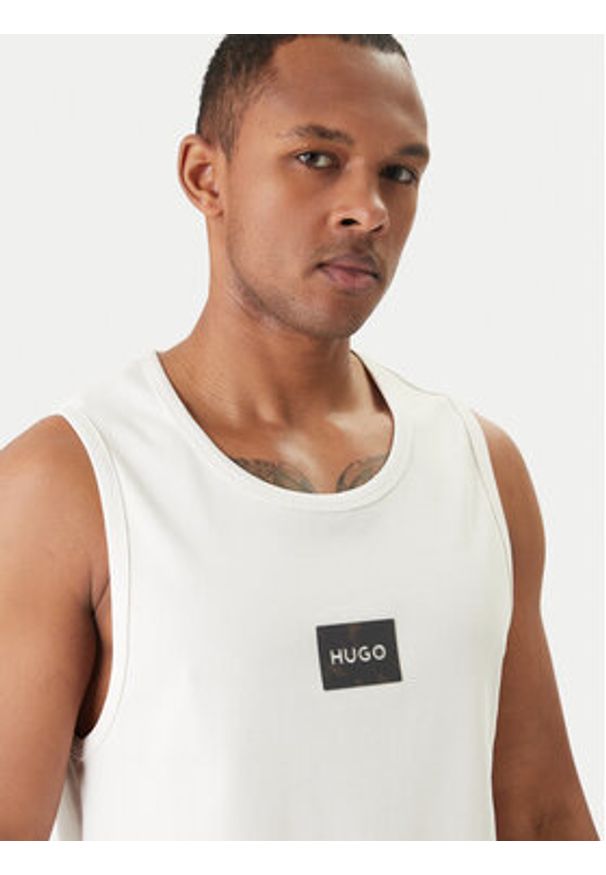 Hugo - HUGO Tank top Darrio 50557629 Écru Regular Fit. Kolor: kremowy. Materiał: bawełna