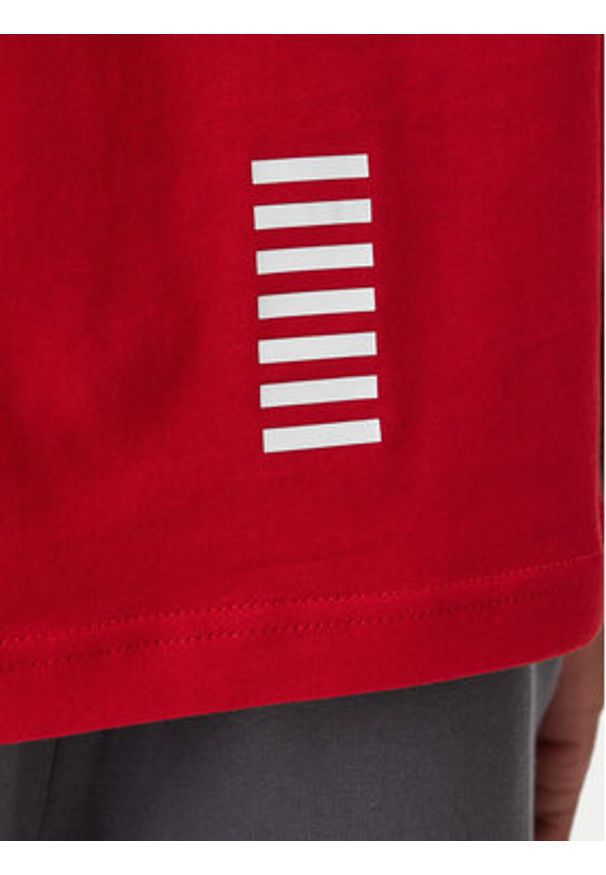 EA7 Emporio Armani T-Shirt 8NPT25 PJVPZ U5072 Czerwony Regular Fit. Kolor: czerwony. Materiał: bawełna