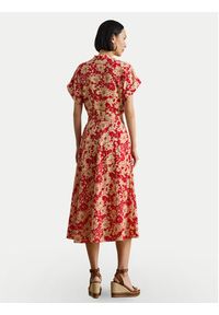 Lauren Ralph Lauren - LAUREN RALPH LAUREN Sukienka koszulowa 200P08692001 Czerwony Regular Fit. Kolor: czerwony. Materiał: syntetyk. Typ sukienki: koszulowe #2