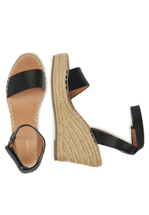 DeeZee Espadryle JSZ2022-06 Czarny. Kolor: czarny. Materiał: syntetyk, materiał