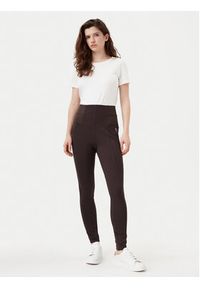 U.S. Polo Assn. Legginsy WUP0053 Brązowy Slim Fit. Kolor: brązowy. Materiał: wiskoza #3