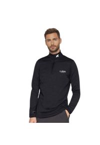 FJORK MERINO - Koszulka z długim rękawem męska wykonana w 100% z wełny merynosów – Finn 210 Zip. Kolor: czarny. Materiał: wełna. Długość rękawa: długi rękaw. Długość: długie