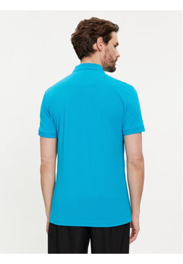 BOSS - Boss Polo Paule 50512789 Niebieski Slim Fit. Typ kołnierza: polo. Kolor: niebieski. Materiał: syntetyk, bawełna