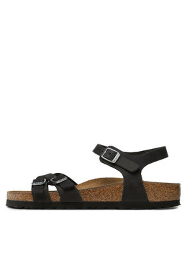 Birkenstock Sandały Kumba 1021487 Czarny. Kolor: czarny. Materiał: syntetyk