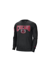 Bluzy sportowa męska Nike Nba Chicago Bulls Fleece Courtside. Kolor: czarny