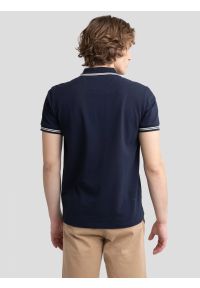 Big-Star - Koszulka męska polo granatowa Wladym 403. Okazja: na co dzień. Typ kołnierza: polo. Kolor: niebieski. Materiał: dzianina, materiał, jeans. Wzór: nadruk. Styl: elegancki, casual #5