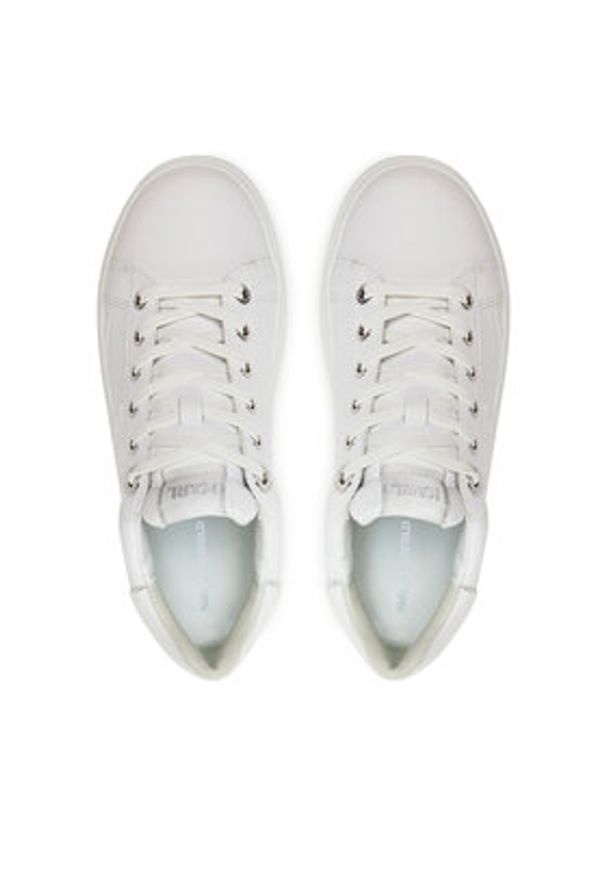 Karl Lagerfeld - KARL LAGERFELD Sneakersy Kapri KL62548F Biały. Kolor: biały. Materiał: skóra
