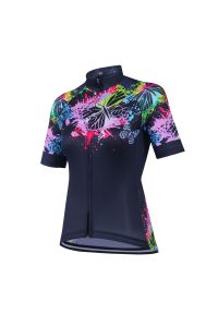 MADANI - Koszulka rowerowa damska madani. Kolor: czarny, wielokolorowy, fioletowy