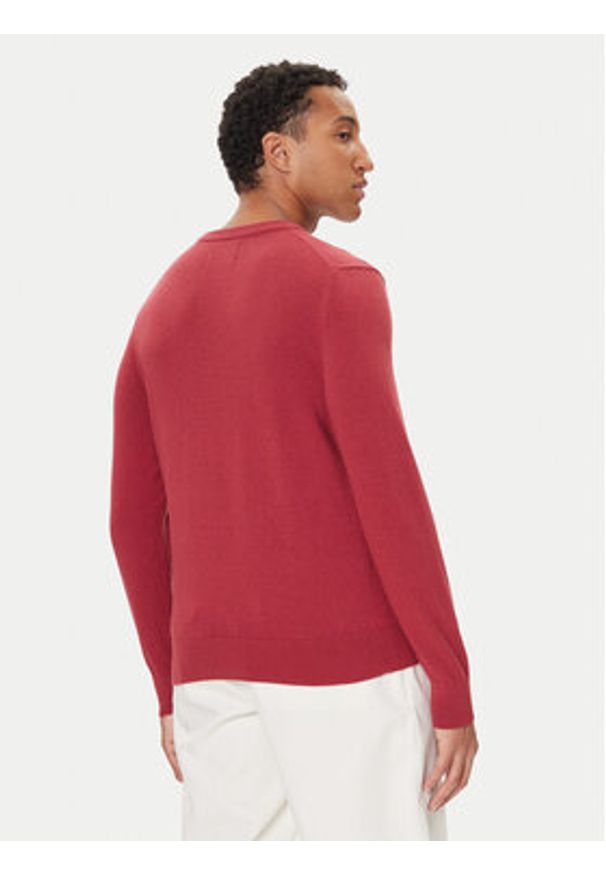 Marc O'Polo Sweter 529 5144 60504 Czerwony Regular Fit. Typ kołnierza: polo. Kolor: czerwony. Materiał: bawełna