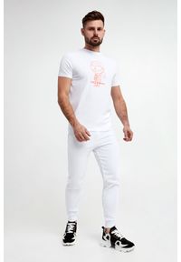 Karl Lagerfeld - T-shirt męski KARL LAGERFELD. Materiał: włókno, bawełna. Wzór: nadruk