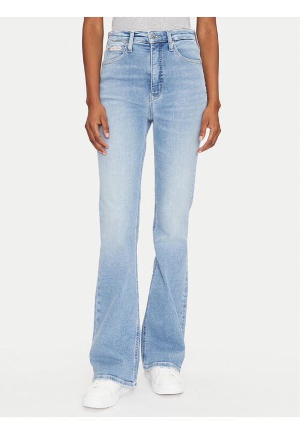 Calvin Klein Jeans Jeansy J20J225117 Niebieski Skinny Fit. Kolor: niebieski