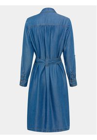 Olsen Sukienka koszulowa 13001739 Niebieski Regular Fit. Kolor: niebieski. Materiał: lyocell. Typ sukienki: koszulowe #3