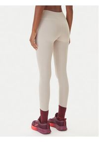 Reebok Legginsy RK25311CCW Beżowy Slim Fit. Kolor: beżowy. Materiał: syntetyk