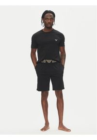 Emporio Armani Underwear Piżama EM000400 AF10772 UC001 Czarny Regular Fit. Kolor: czarny. Materiał: bawełna