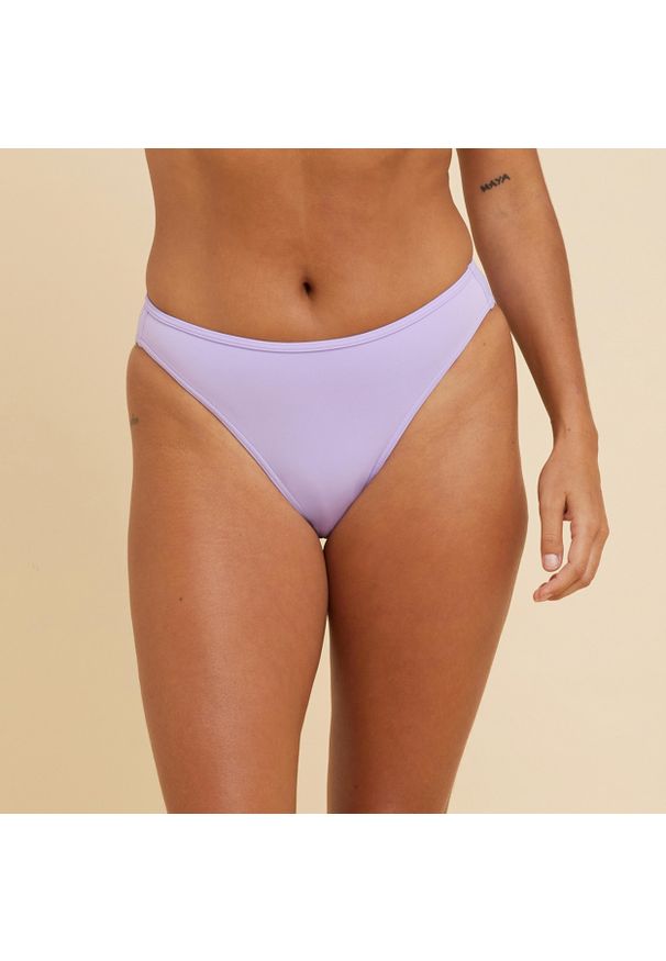 OLAIAN - Dół kostiumu kąpielowego surfingowego damski Decathlon Nina Aurely. Kolor: fioletowy. Materiał: poliester, poliamid, materiał, elastan