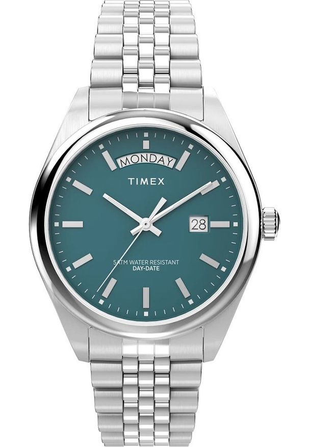 Zegarek Timex Zegarek męski Timex TW2V68000 srebrny. Kolor: srebrny