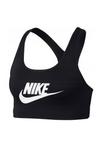 Stanik Sportowy Nike Bra Swoosh Futura. Kolor: czarny. Sport: fitness #1