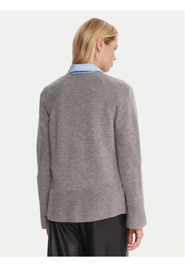 Marella Sweter Alaska 2525366102 Szary Regular Fit. Kolor: szary. Materiał: wełna