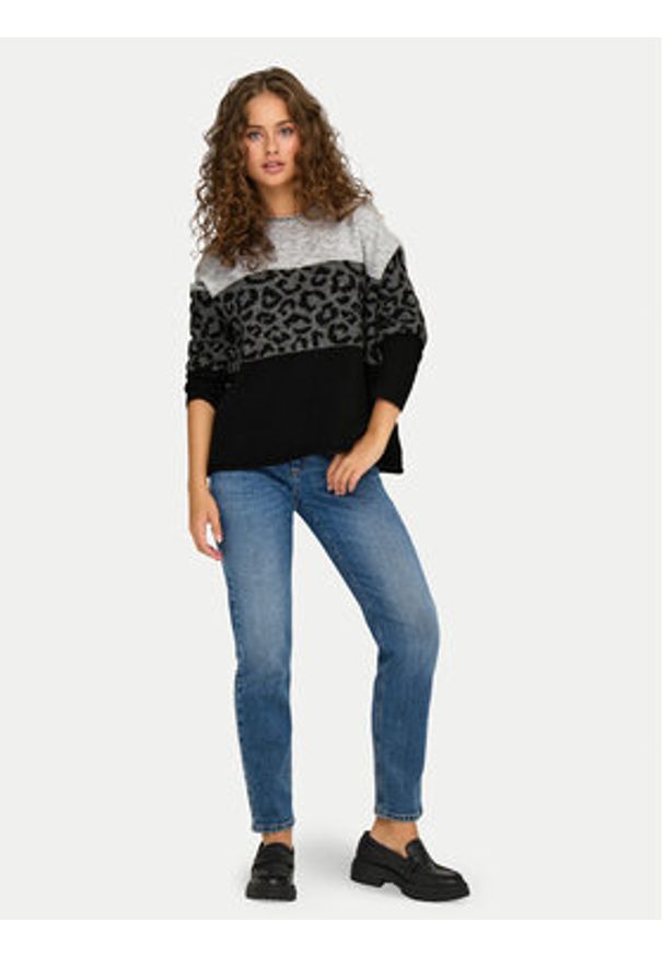 only - ONLY Sweter Jade 15294969 Szary Regular Fit. Kolor: szary. Materiał: syntetyk
