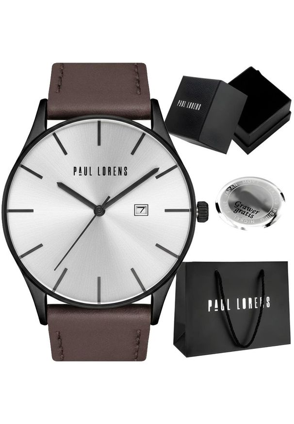 Zegarek Paul Lorens Zegarek męski Paul Lorens LONGIO A2-3B1 Z GRAWEREM
