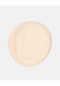 Unisono - BERET Z DZIANINY Z CYRKONIAMI 135-C2080 BEIGE. Materiał: dzianina