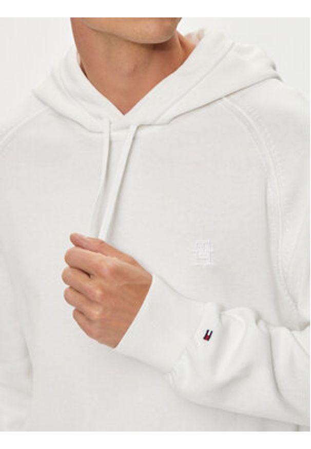 TOMMY HILFIGER - Tommy Hilfiger Bluza MW0MW35515 Biały Regular Fit. Kolor: biały. Materiał: bawełna