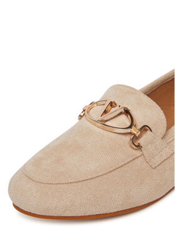 DeeZee Loafersy 200-1 Beżowy. Kolor: beżowy. Materiał: materiał