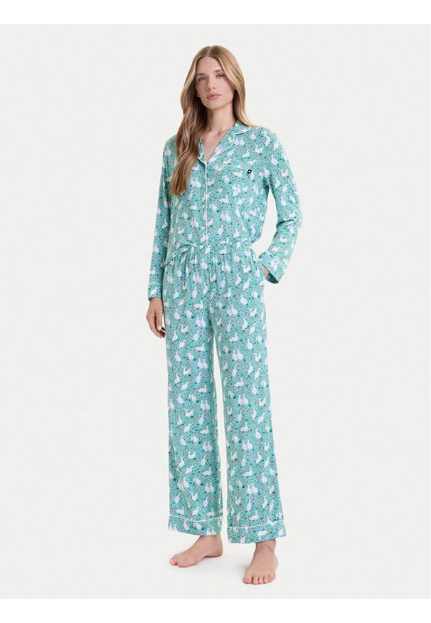 Kate Spade Piżama KSI82756 Zielony Relaxed Fit. Kolor: zielony