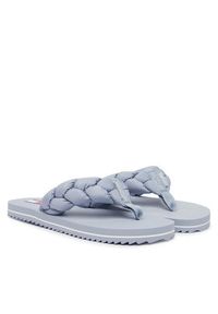 Tommy Jeans Japonki Braided Thong Beach Sandal EN0EN02877 Błękitny. Kolor: niebieski. Materiał: materiał #2