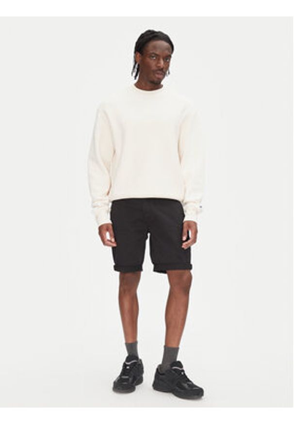 Tommy Jeans Szorty materiałowe Scanton DM0DM21950 Czarny Slim Fit. Kolor: czarny. Materiał: bawełna