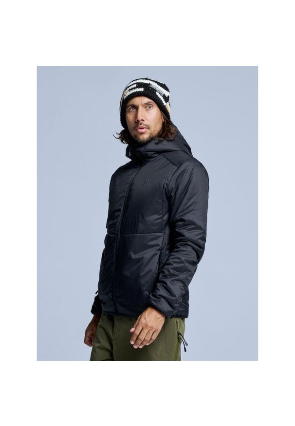 POEDERBAAS - Kurtka puchowa - warstwa pośrednia do jazdy na nartach - męska - freeride - czar. Kolor: czarny. Materiał: puch. Sezon: zima. Sport: narciarstwo