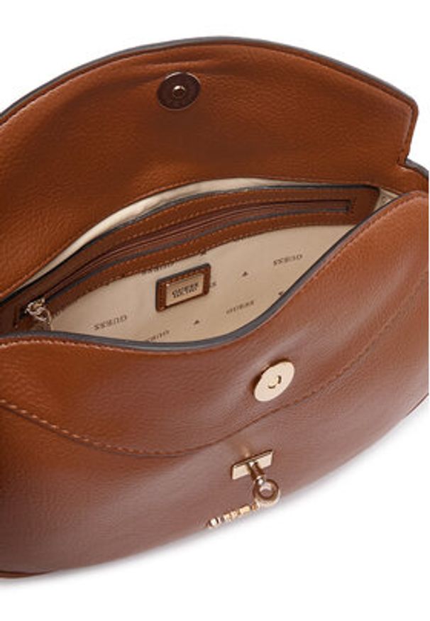 Guess Torebka Brooke HWBG98 97180 Brązowy. Kolor: brązowy. Materiał: skórzane