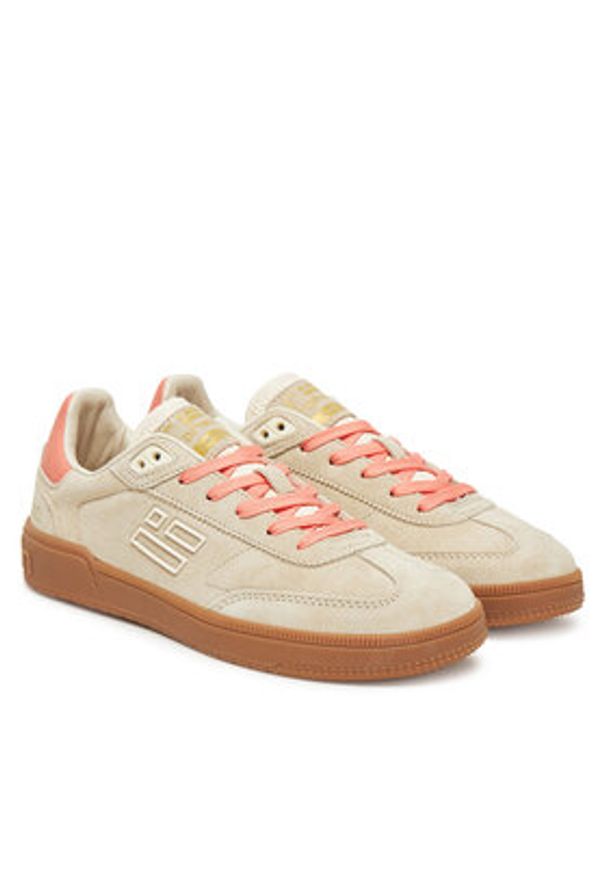 D.Franklin Sneakersy DFSH387005 Beżowy. Kolor: beżowy. Materiał: zamsz, skóra